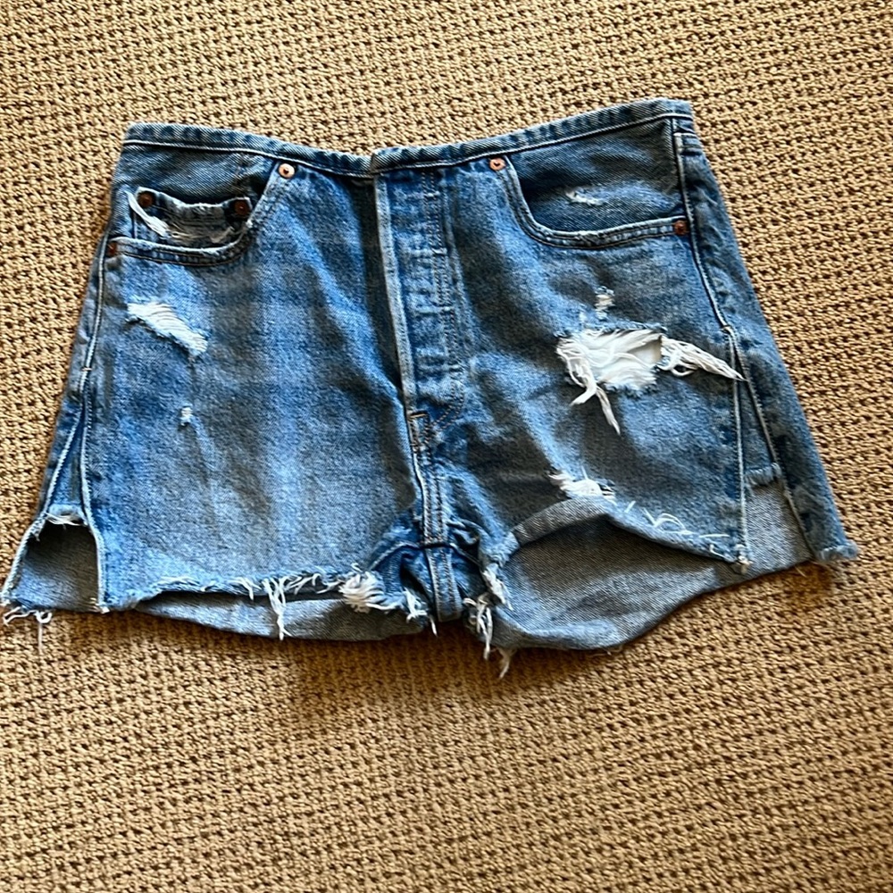 Levi’s Distressed Denim Shorts